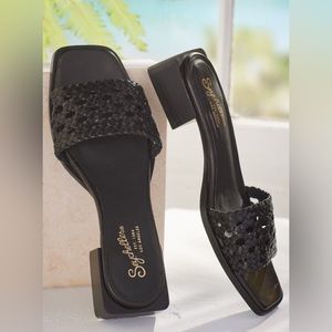 Seychelles Vessel Woven Slide (Black)